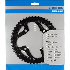 SHIMANO Kettingblad 'FC-T521' 4-armig, boutcirkel van 104/64 mm, 3/10 keer, SB-verpakt, 36 Z.