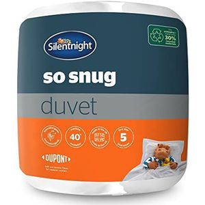 Silentnight So Snug kingsize bed dekbed, dekbed, 13,5 tog winter, warm, gezellig dik dekbed hypoallergeen en machinewasbaar, koning, wit, 533386GE