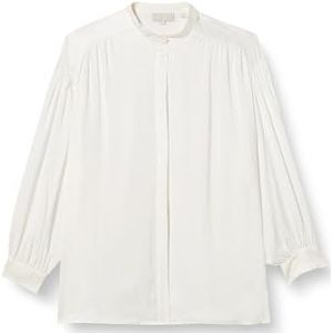 CARNEA Dames oversized blouse 25315711-CA04, wolwit, L, wolwit, L