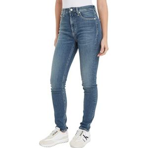 Calvin Klein Jeans Hoge taille skinny voor dames, Denim Medium, 28W / 32L