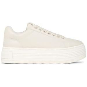 Calvin Klein Jeans Vrouwen Bold PLATF Low OH MG LTH YW0YW01589 Sneakers, Beige (Eggshell), 6.5 UK, Beige Eierschaal, 39.5 EU
