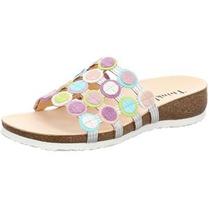 Think Julia duurzame slippers voor dames, zilver/combi 9000, 42 EU, Silver Combi 9000, 42 EU