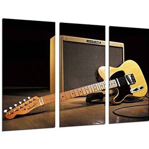 Poster muziekinstrument gitaar Fender Stratocaster Rock Totale grootte: 97 x 62 cm XXL