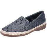 Rieker - 47666 - Slipper - Blauw - Echt Leer