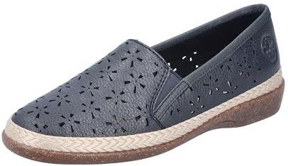 Rieker - 47666 - Slipper - Blauw - Echt Leer