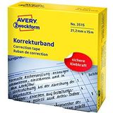 AVERY Zweckform 3515 correctietape (handbeschrijfbaar, 21,1 mm x 15 m) 1 rol wit