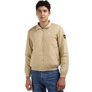 Calvin Klein Jeans Harrington-jas voor heren, warm gevoerd, Bleek Khaki, XXS