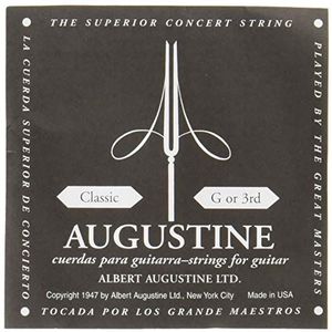 Augustine klassieke gitaarsnaren Classic - Black Label normale spanning G3 .040""/1,01mm