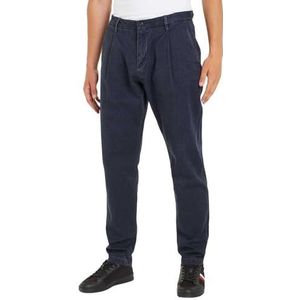 Tommy Hilfiger - Stretchbroek - Blauw - Biologisch Katoen