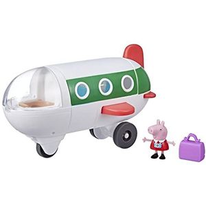 Peppa Pig Peppa's Adventures in het vliegtuig Peppa, kleuterschoolspeelgoed, dat echt rolt, 1 figuur en 1 accessoires, vanaf 3 jaar