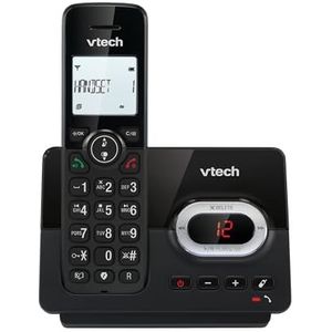 VTech CS2050 Draadloze Telefoon Met Antwoordapparaat, Eco+ Modus, Voor Ouderen, Oproepblokkering, Handsfree-Functie, Grote Toetsen, 1-Lijnweergave, Zwart