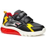 Geox - J Cyberdron - Lichtgevende Schoenen - Dk Grey/Yellow
