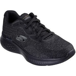 Skechers Skech-LITE PRO FAREGROVE Sneakers voor heren, zwart circulair gebreid/synthetisch, 8 UK, Zwart Circulair Gebreid Synthetisch, 42 EU
