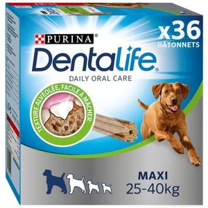 Dentalife Maxi – multipack – mondhygiëne in het dagelijks leven – 1272 g – 36 kauwstaafjes voor grote honden