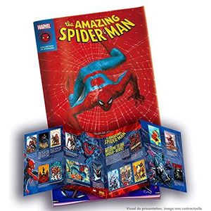 Panini 004378AF Spiderman 60-jarig jubileumalbum met rangkaart (Frans) [de stickers worden apart verkocht]