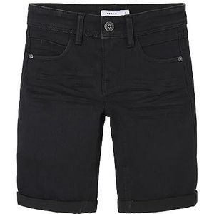 NAME IT Shorts voor jongens, Zwarte Denim, 116 cm
