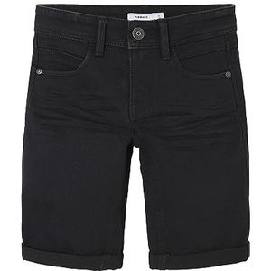 NAME IT Jongen Jeansshorts Slim Fit Long, zwart denim