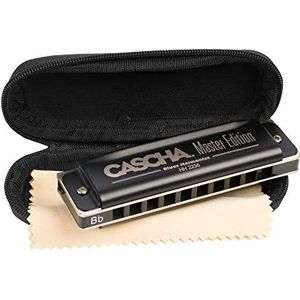 Master Edition Blues Harmonica in Bb (incl. soft case and cleaning cloth)