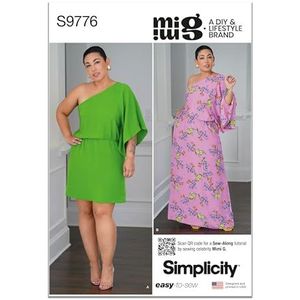 SIMPLICITY SS9776P5 Misses' kaftan in twee lengtes door Mimi G Style P5 (12-14-16-18-20)