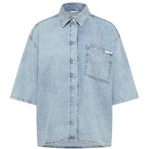 MUSTANG Blouse 'ELLA'  grey denim