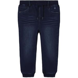Bestseller A/s NMMBEN Baggy R Fleece Jeans 8544-AN P, donkerblauw (dark blue denim), 110 cm