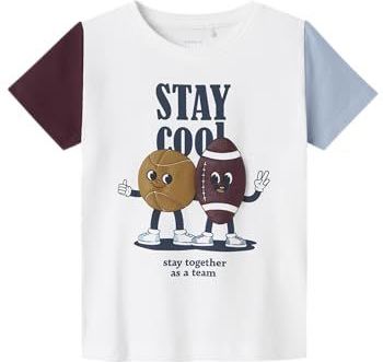 Name It - Nmmkyler Ss Top - T-shirt - Wit - Normale Pas - Korte Mouwen