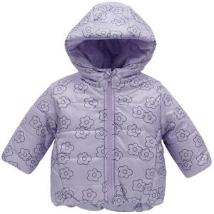 Pinokio Winter- en peuterjas voor babymeisjes, Lilac Flowers W23, 110 cm