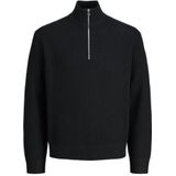 Jack & Jones - JCOGRID - Trui - Zwart - Halve Rits