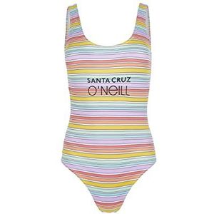 O'NEILL Cali Retro zwempak 31026 Bright Multi Coloured Stripe, Regular voor dames, 31026 Bright Multi Coloured Stripe