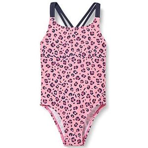 Playshoes Meisjes UV-bescherming badpak zwempak badkleding, Pink Leo, 146/152 cm
