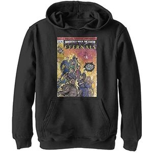 Marvel Jongens Vintage Style Comic Cover Hoodie, zwart, M