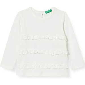 United Colors of Benetton T-shirt voor meisjes, Sneeuwwit 074, 82 cm