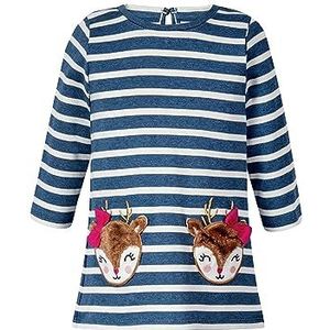 Happy Girls meisjesjurk kinderjurk, Jeans Blue., 110