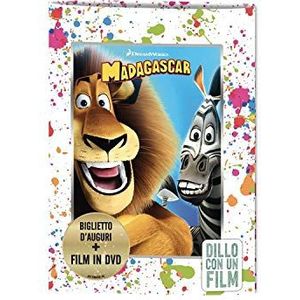 Wenskaart met dvd inclusief Madagascar