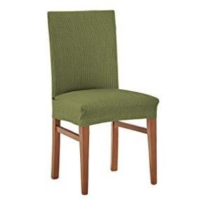 Estoralis Berta | moderne design overtrek | elastische stof, model Berta | groene elastische stoelhoes met rugleuning, afmeting 45 x 45 cm, 50 cm hoge rugleuning, stoelbescherming