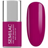Nagellak - Fuchsia-Paars - Romige Afwerking - 3-in-1 Formule