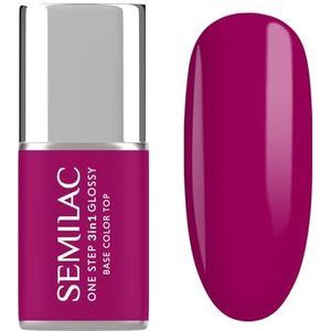 Nagellak - Fuchsia-Paars - Romige Afwerking - 3-in-1 Formule