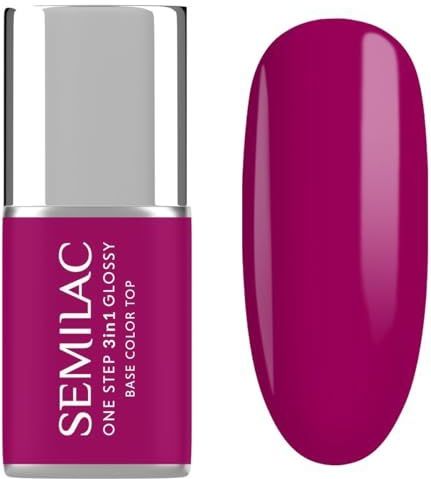 Nagellak - Fuchsia-Paars - Romige Afwerking - 3-in-1 Formule