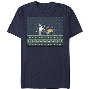 Pixar Unisex Wall E Sweater Organic Short Sleeve T-Shirt, Navy Blue, L, donkerblauw, L