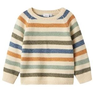 Gebreide Trui - Gestreept - Knitwear - Ronde Hals - Lange Mouw