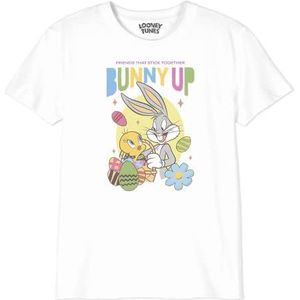 cotton division T-shirt voor jongens, Wit, 6 Jaren