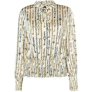 caissa Damesblouse, wolwit, meerkleurig, M