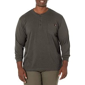 Dickies Henley Herenhemd, dik, lange mouwen, Wit, L