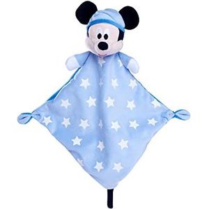 Disney - Good Night Mickey Mouse knuffeldoek, Glow in the Dark Pluche, Micky Mouse, babyspeelgoed, knuffeldier, troostertje, geschikt vanaf de eerste levensmaanden