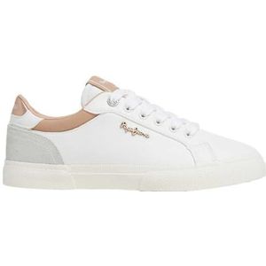 Pepe Jeans Kenton Court W Sneaker voor dames, Oranje Gouden Oker Bruin, 5 UK