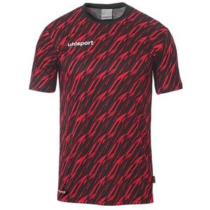 uhlsport Progressive 28 Jersey Korte Mouw Voetbalshirt Sport T-shirt voor Kinderen en Volwassenen - Herensnit - Ademend Voetbalshirt