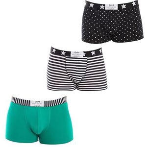Pack-3 Naadloze Boxers - Zwart - 81% Polyamide, 9% Elastaan, 10% Polyester