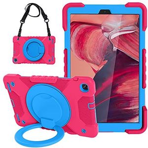 Galaxy Tab A8 10.5 Case-10.5 Samsung Tablet Case SM-X200/X205/X207, Screen Protector [360° roterende handgreep ring] Pen Holder Shoulder Strap voor Samsung Galaxy Tab A8 1 0,5 inch huizen