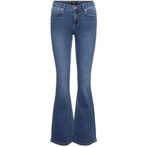 VERO MODA VMSCARLET MR SKN Flared J VI3294 GA NOOS Jeans, Medium Blue Denim, S/34, blauw (medium blue denim), 34 NL/S/L