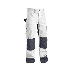 Blaklader 15231860 broek zonder zakken met klinknagels, wit/grijs, D120